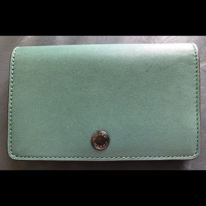 Coach Glove Tanned Fold Over Card Case